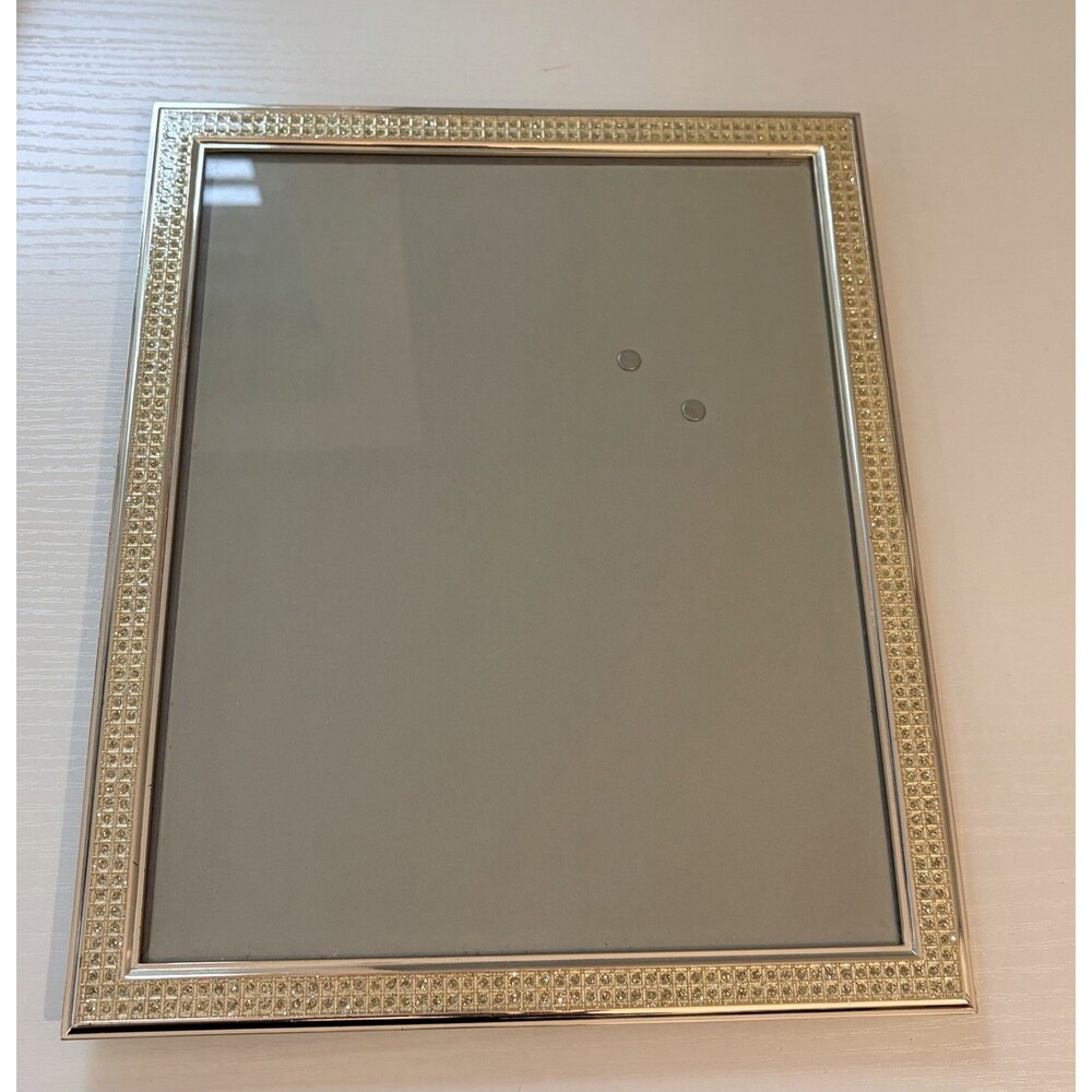 Double Row Rhinestone Silver Frame. Arte De Casa 8x10 Picture Frame